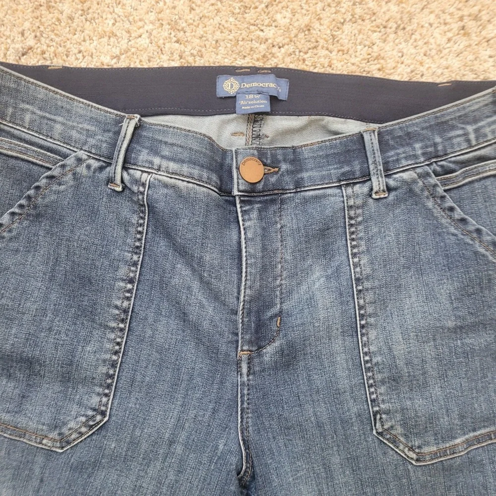 Democracy Ab-solution Bermuda Shorts Womens 18W Jeans Stretch - Picture 2 of 5